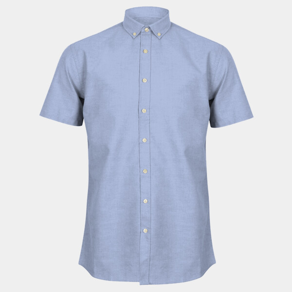 Henbury Modern Short Sleeve Regular Fit Oxford Shirt Thumbnail