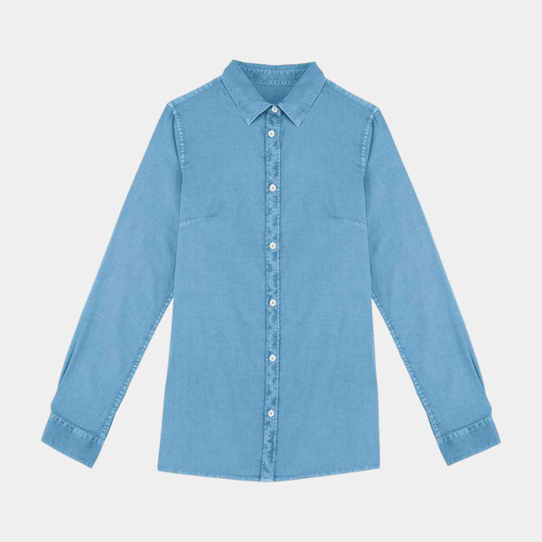 Native Spirit Ladies Washed Long Sleeve Shirt Thumbnail