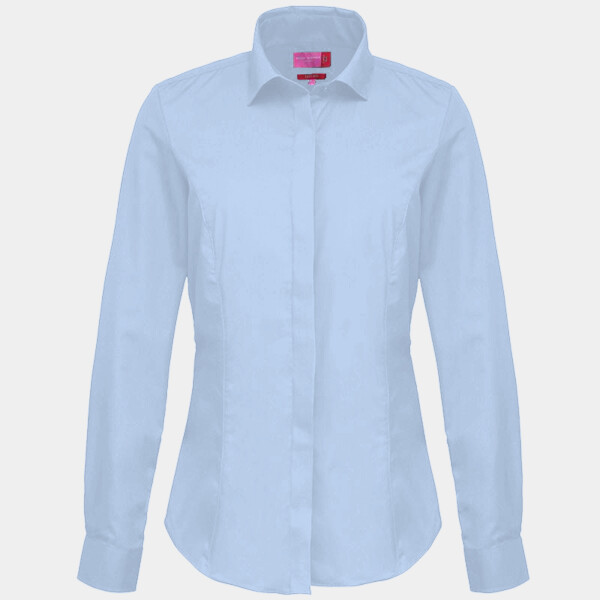 Brook Taverner Ladies Albany Long Sleeve Classic Oxford Shirt Thumbnail