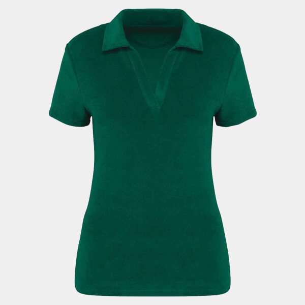 Native Spirit Ladies Terry Towel Polo Shirt Thumbnail