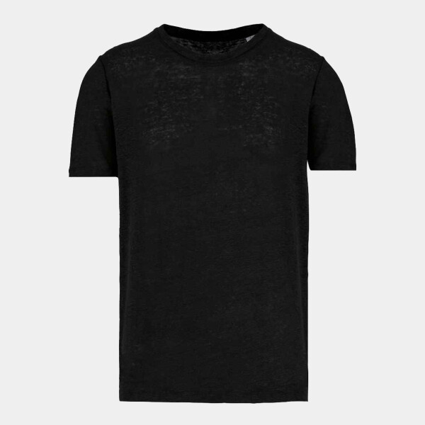 Spasso Crew Neck Linen T-Shirt Thumbnail