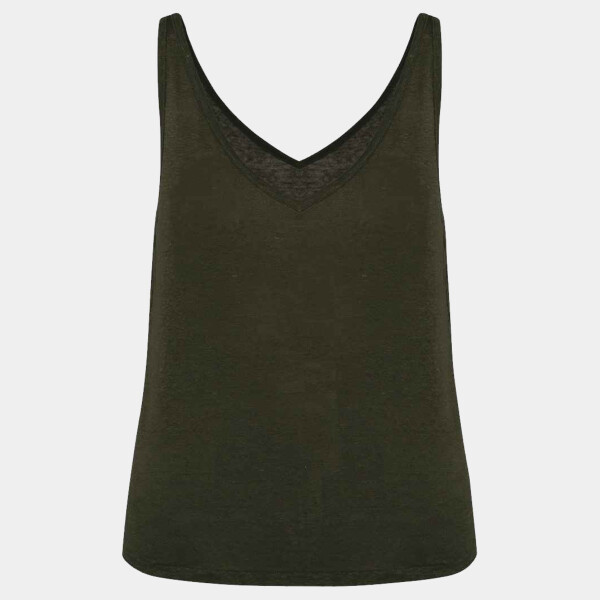 Spasso Ladies Linen Tank Top Thumbnail