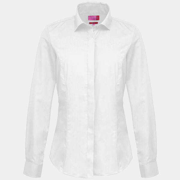 Brook Taverner Ladies Silvi Fitted Long Sleeve Blouse Thumbnail