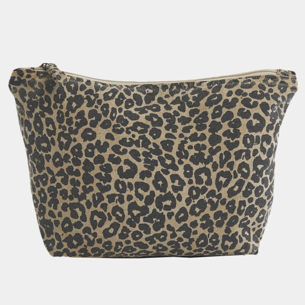 Westford Mill Leopard Print Canvas Accessory Bag Thumbnail