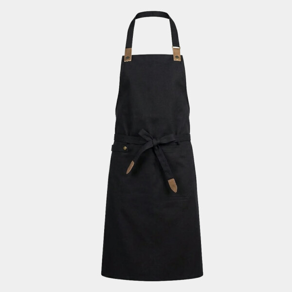 Le Chef Canvas Apron with Leather Tabs Thumbnail