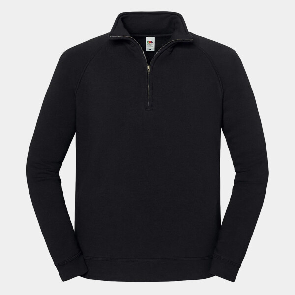 Fruit of the Loom Iconic Premium Zip Neck Sweatshirt Thumbnail