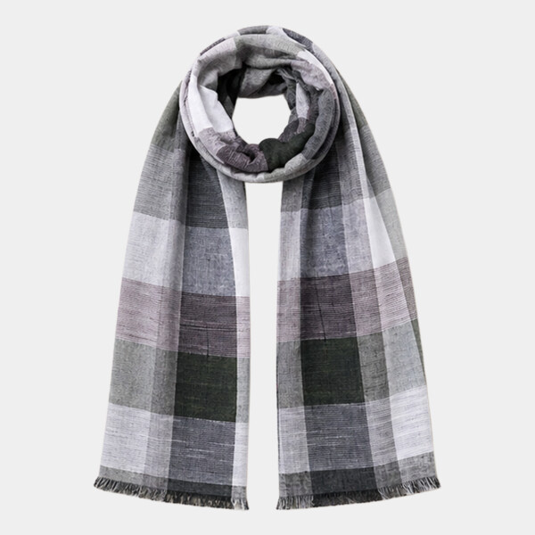 Spasso Greenish Check Scarf Thumbnail