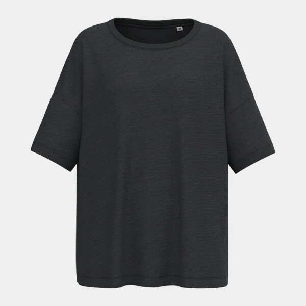 Spasso Ladies Oversized Slub T-Shirt Thumbnail