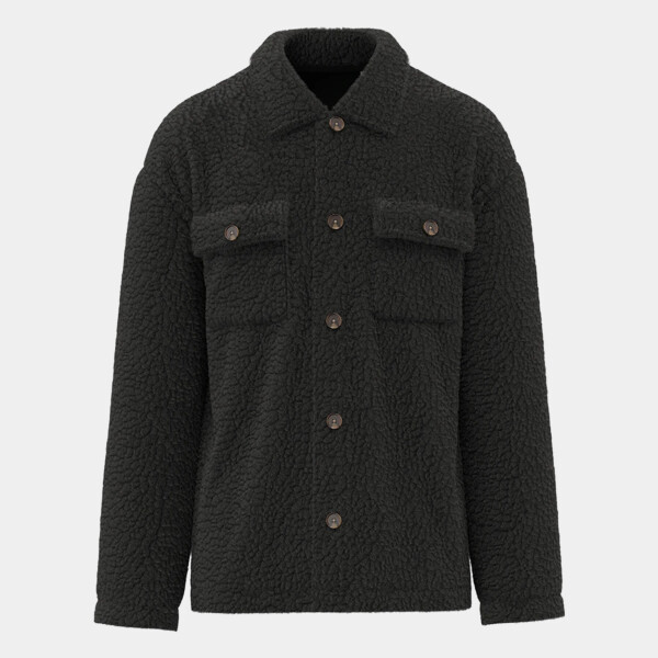 Spasso Unisex Sherpa Drop Shoulder Overshirt Thumbnail