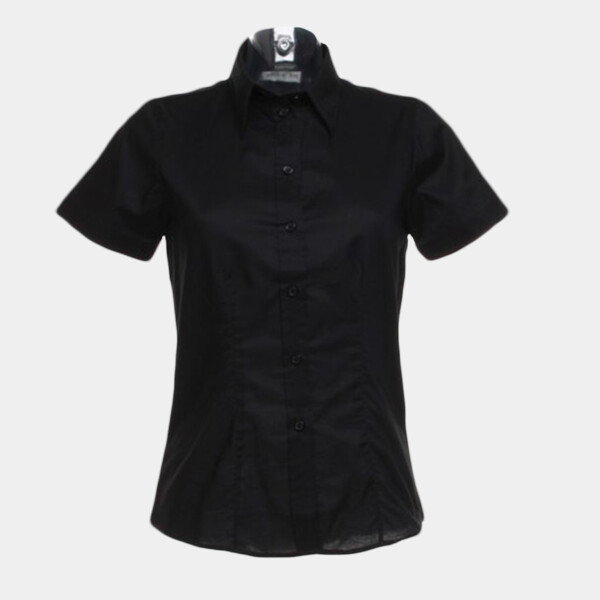 Kustom Kit Ladies Short Sleeve Tailored Workwear Oxford Shirt Thumbnail