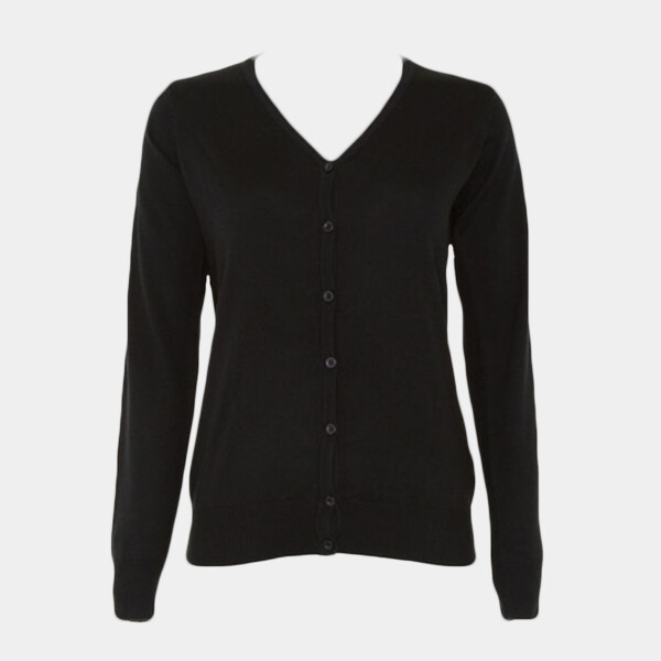 Kustom Kit Ladies Arundel Cotton Acrylic V Neck Cardigan Thumbnail