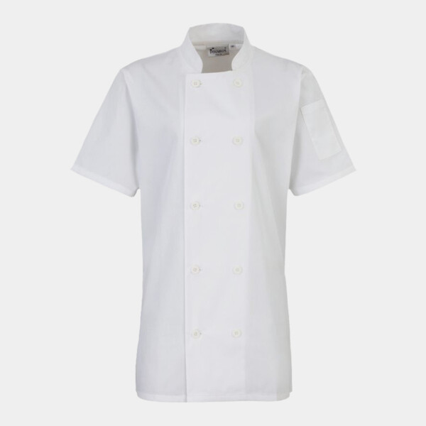 Premier Ladies Short Sleeve Chef's Jacket Thumbnail