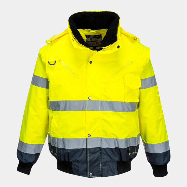 Portwest 3-in-1 Hi-Vis Bomber Jacket Thumbnail