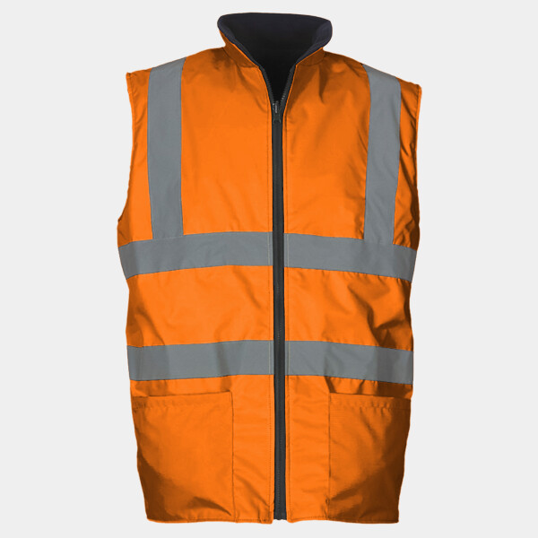 Yoko Hi-Vis Reversible Fleece Bodywarmer Thumbnail