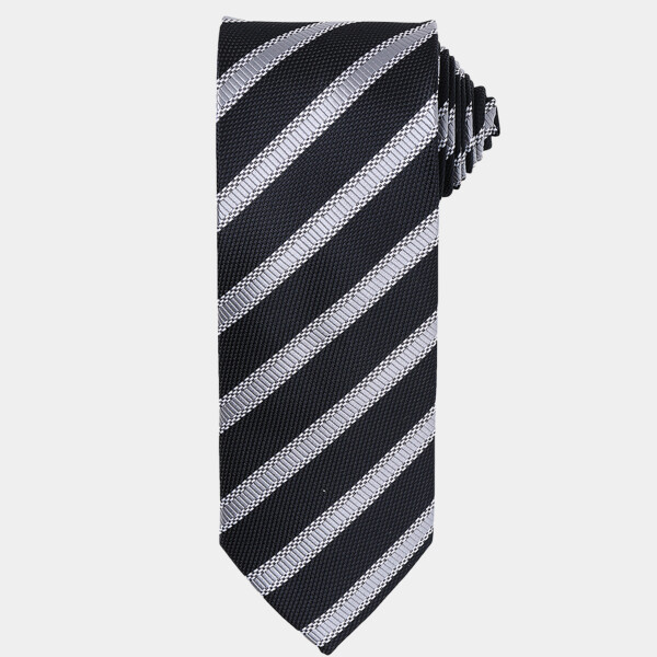 Premier Waffle Stripe Tie Thumbnail