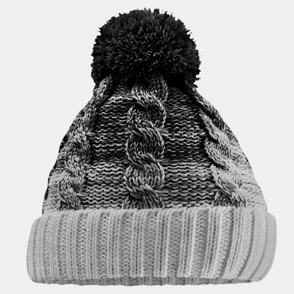 Beechfield Ombré Pom Pom Beanie Thumbnail