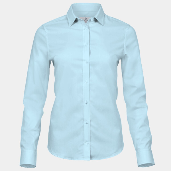 Tee Jays Ladies Stretch Luxury Long Sleeve Poplin Shirt Thumbnail