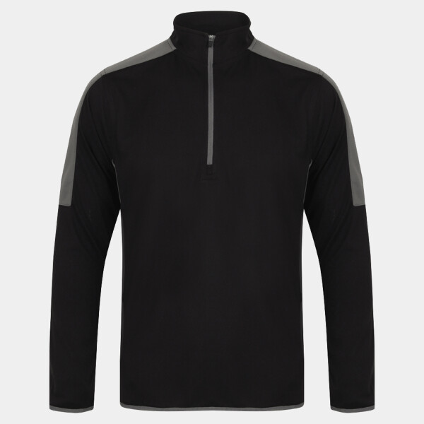 Finden and Hales Contrast Zip Neck Midlayer Top Thumbnail
