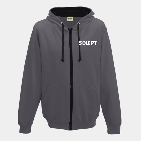 SolePT Unisex Zip Varsity Hoodie - AWDis Varsity Zoodie Thumbnail