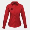 Premier Ladies Long Sleeve Poplin Blouse Thumbnail