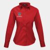 Premier Ladies Long Sleeve Poplin Blouse Thumbnail